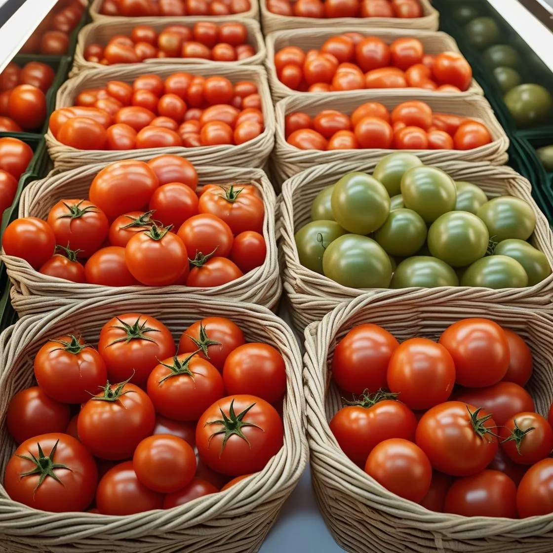 Tomates en cestas